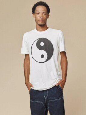 JUNGMAVEN Yin Yang Basic Tee Hemp Unisex M Sustainable Boho Hippie Festival